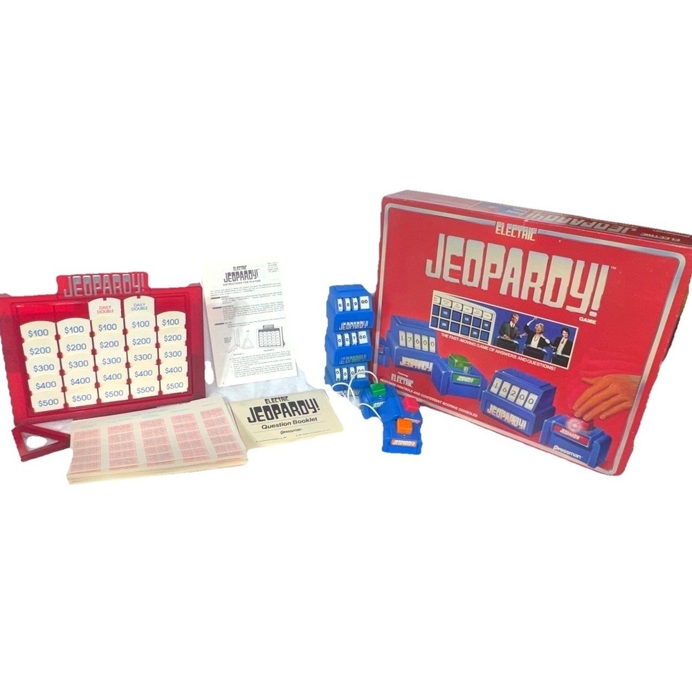 Pressman Electric Jeopardy Game Vintage 1987 Trivia Board Game